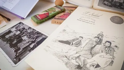 Vitrina dedicada a la revista El Setiet en el Museo de Puçol Vitrina dedicada a la revista El Setiet en el Museo de Puçol