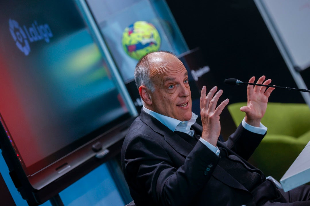 Tebas: "Laporta no ha aclarado nada" Tebas: "Laporta no ha aclarado nada"