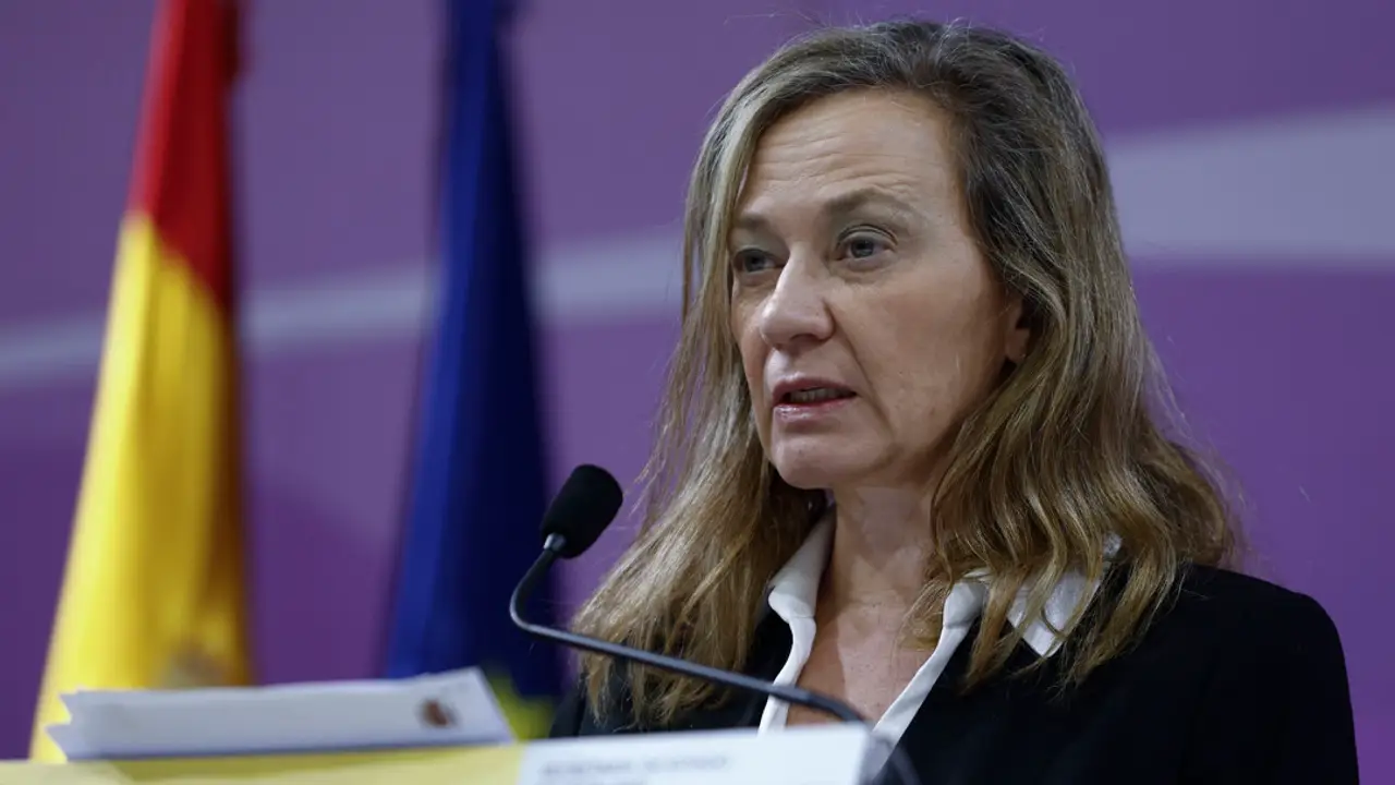 Victoria Rosell durante una rueda de prensa Victoria Rosell durante una rueda de prensa