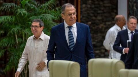El canciller ruso, Sergei Lavrov, y el canciller cubano, Bruno Rodr&iacute;guez