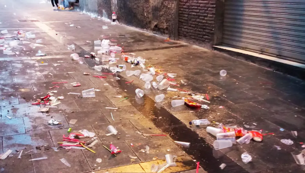Imagen que presentaba la zona del tubo bajo a primera hora del viernes. Imagen que presentaba la zona del tubo bajo a primera hora del viernes.