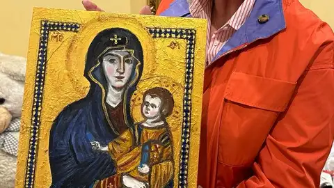 Réplica de una tabla bizantina Réplica de una tabla bizantina