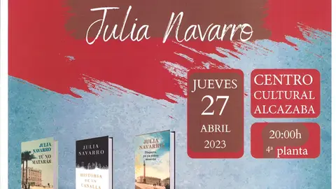 Encuentro con la bestseller Julia Navarro y un paseo literario por Mérida en las actividades del Día Internacional del Libro Encuentro con la bestseller Julia Navarro y un paseo literario por Mérida en las actividades del Día Internacional del Libro