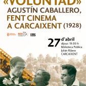 Cartel Presentación Voluntad Carcaixent