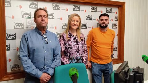Juli&aacute;n G&oacute;mez, Vanessa Irla y Emilio Hidalgo