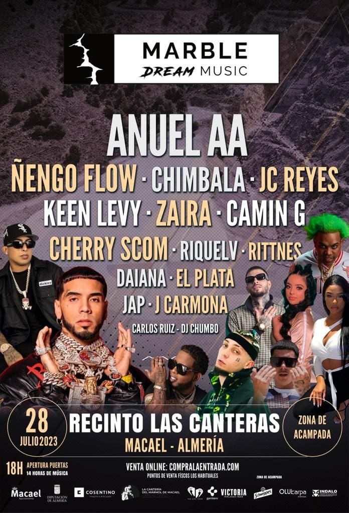 Anuel AA y Ñengo Flow, entre los artistas del Marble Dream Music en Macael Anuel AA y Ñengo Flow, entre los artistas del Marble Dream Music en Macael
