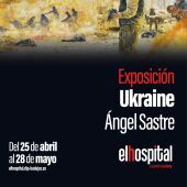 Cartel de Ukraine en el Hospital Centro Vivo