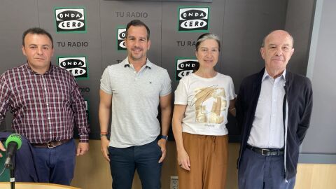 Ram&oacute;n Abad, Jose Navarro, Mayte Vilaseca y el profesor Jos&eacute; Ruiz