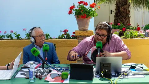 Instantes del programa en directo en Rota Instantes del programa en directo en Rota