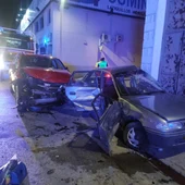 Los dos vehículos implicados en el accidente Los dos vehículos implicados en el accidente