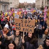 Manifestación para pedir ayudas económicas para el colectivo celíaco