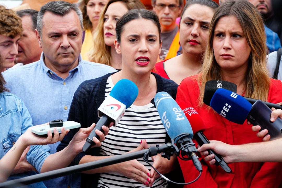 Irene Montero lamenta el "retroceso" penal introducido por PP y PSOE en la reforma de la 'Ley sólo sí es sí' Irene Montero lamenta el "retroceso" penal introducido por PP y PSOE en la reforma de la 'Ley sólo sí es sí'