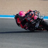 Aleix Espargaró durante el GP de Jerez Aleix Espargaró durante el GP de Jerez