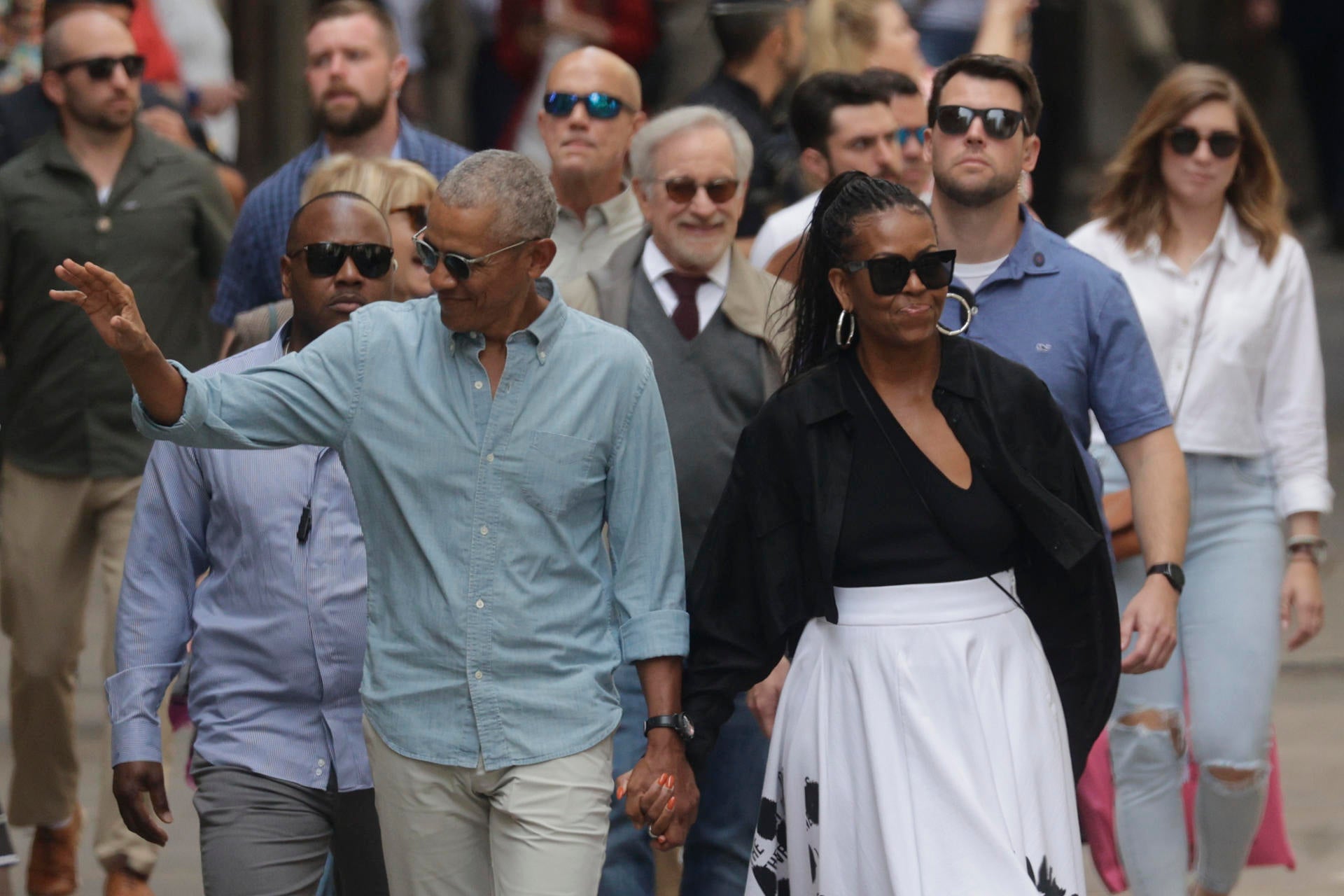 Michelle Obama y el Matrimonio Spielberg visitan el Museo Picasso de Barcelona Michelle Obama y el Matrimonio Spielberg visitan el Museo Picasso de Barcelona