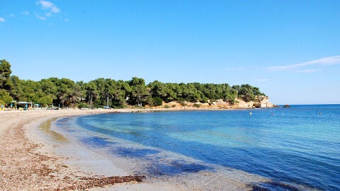 Playa de Es Niu Blau de Santa Eul&agrave;ria des Riu