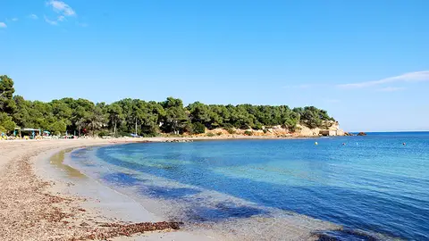 Playa de Es Niu Blau de Santa Eulària des Riu Playa de Es Niu Blau de Santa Eulària des Riu
