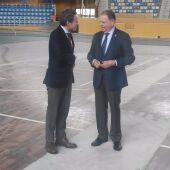 Ignacio Cuesta y Alfredo Canteli, en el Palacio de los Deportes de Oviedo - EUROPA PRESS
