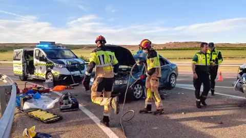 El accidente se ha producido en el cruce de Puigmoreno ACCIDENTE TRAFICO