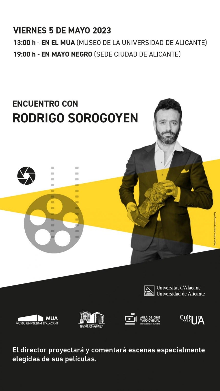 Sorogoyen visita Alicante para charlar sobre cine negro Sorogoyen visita Alicante para charlar sobre cine negro