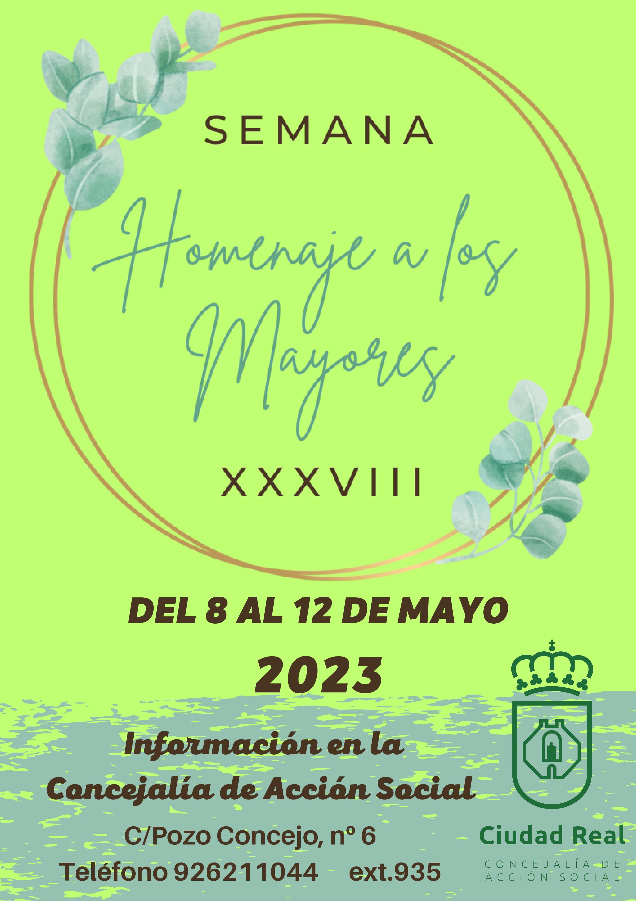 El Ayuntamiento de Ciudad Real rinde homenaje a las personas mayores de Ciudad Real con una semana repleta de variadas actividades El Ayuntamiento de Ciudad Real rinde homenaje a las personas mayores de Ciudad Real con una semana repleta de variadas actividades