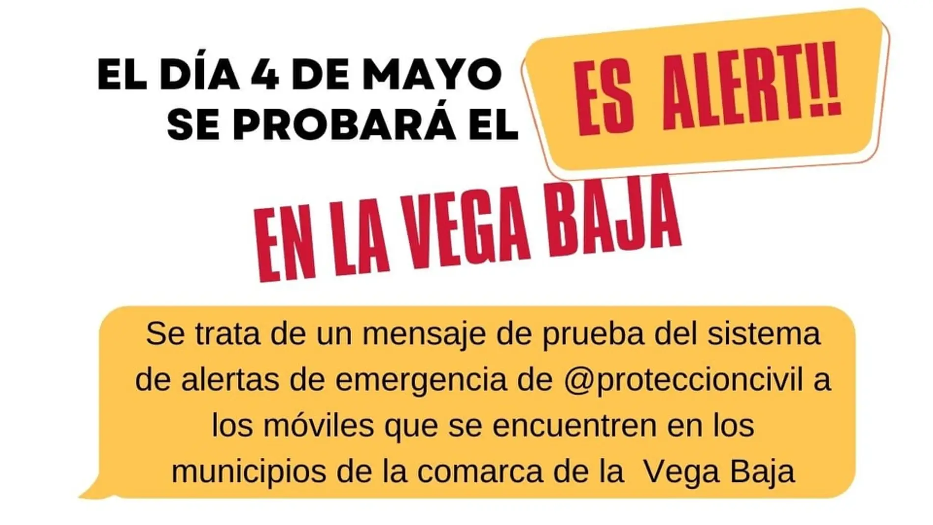 Emergencias y el Ministerio de Interior ensayan el sistema inverso de mensajes en la Vega Baja 