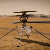 El helicóptero Ingenuity Mars de la NASA se encuentra en la superficie de Marte