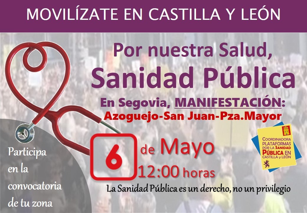 La Plataforma 6-M protesta contra las listas de espera, la externalización de servicios y la falta de personal La Plataforma 6-M protesta contra las listas de espera, la externalización de servicios y la falta de personal