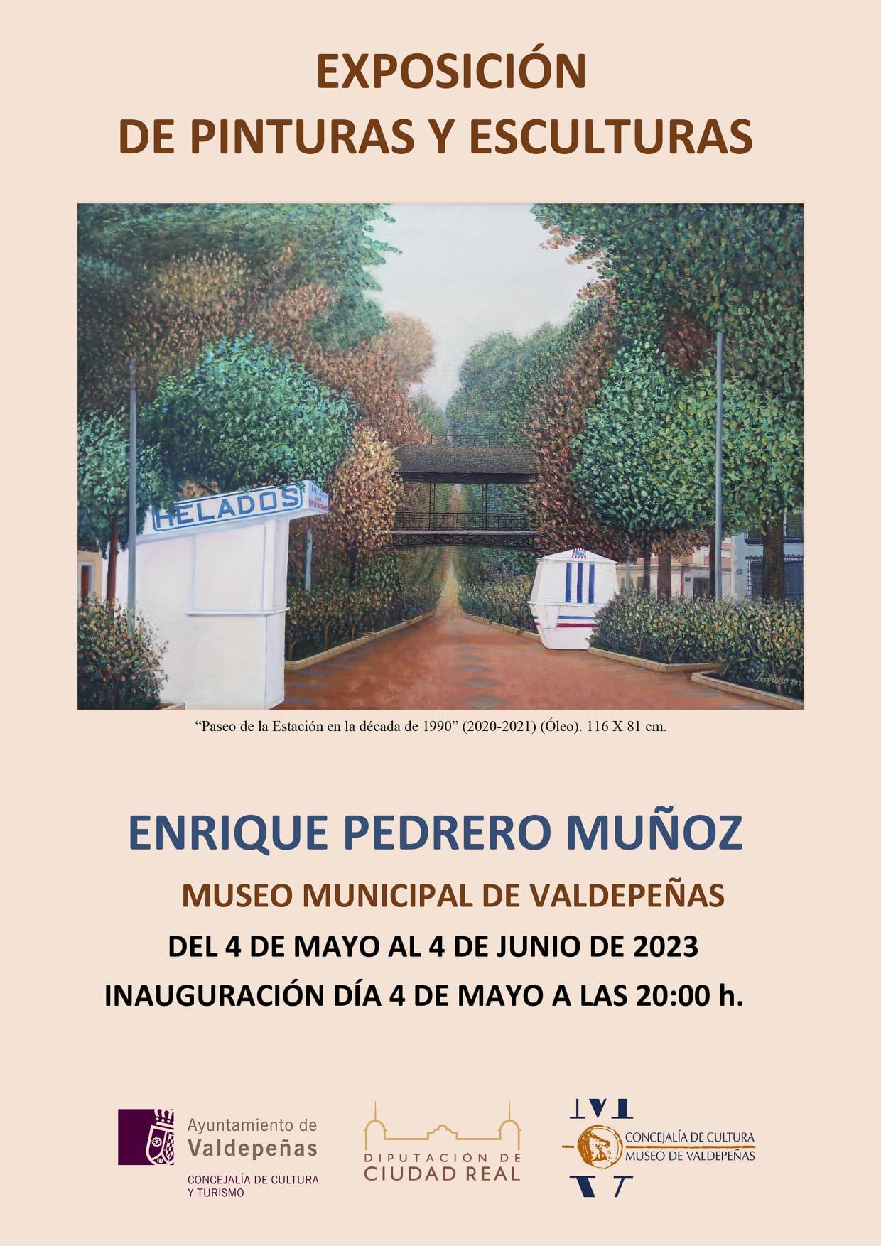 Enrique Pedrero expone en el Museo Municipal de Valdepeñas Enrique Pedrero expone en el Museo Municipal de Valdepeñas