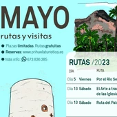 Rutas programadas por Turismo para el mes de mayo en Orihuela, Salzillo, naturaleza y patrimonio histórico-artístico Rutas programadas por Turismo para el mes de mayo en Orihuela, Salzillo, naturaleza y patrimonio histórico-artístico