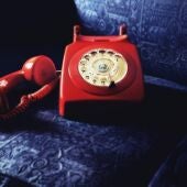 Imagen de archivo de un teléfono antiguo