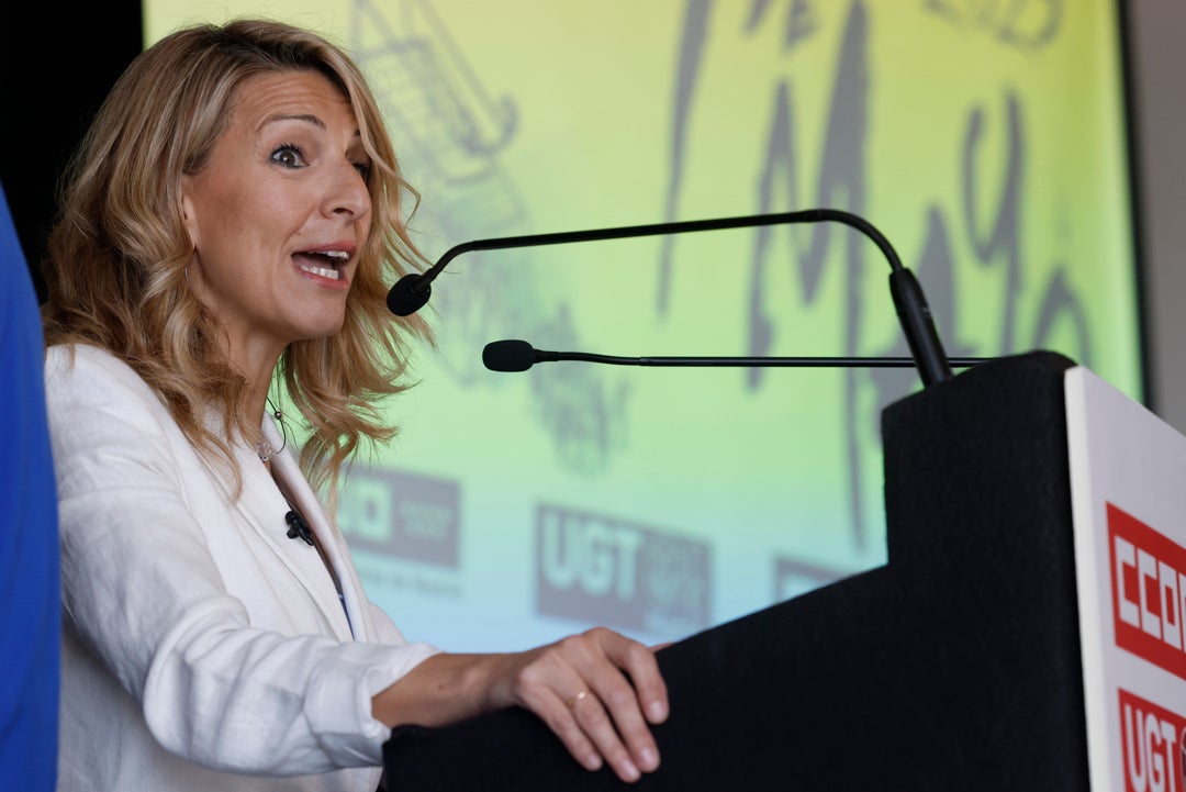 Yolanda Díaz se divide y apoyará a Más Madrid, Compromís y Unidas Podemos en la campaña del 28M Yolanda Díaz se divide y apoyará a Más Madrid, Compromís y Unidas Podemos en la campaña del 28M