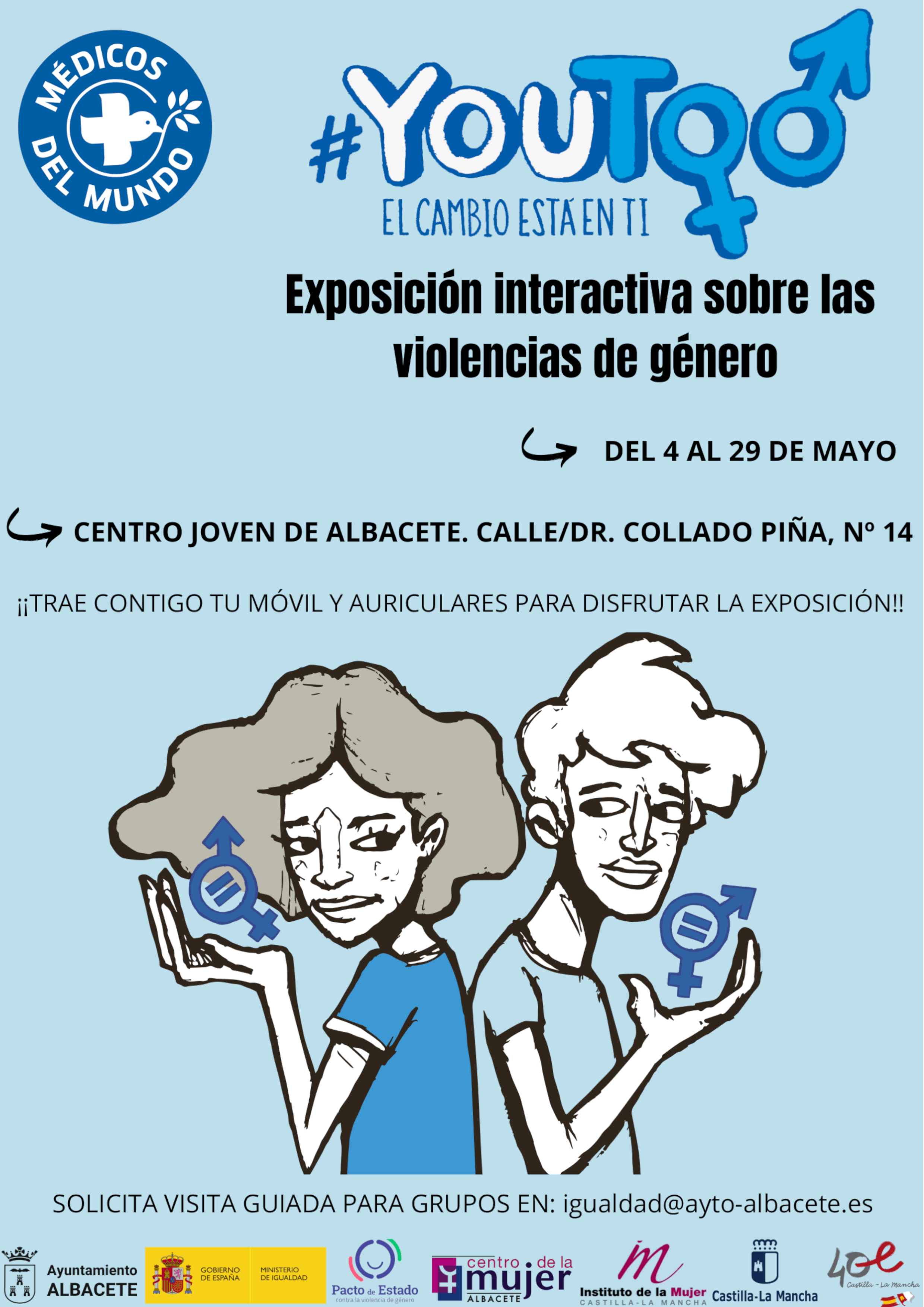 La exposición ‘YouToo’ trata de concienciar a la población joven albaceteña contra la violencia de género La exposición ‘YouToo’ trata de concienciar a la población joven albaceteña contra la violencia de género