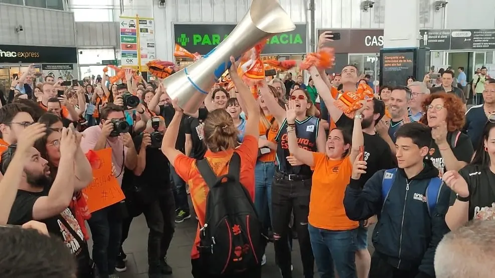Valencia Basket recibido en Valencia tras ganar la Liga Endesa Valencia Basket recibido en Valencia tras ganar la Liga Endesa