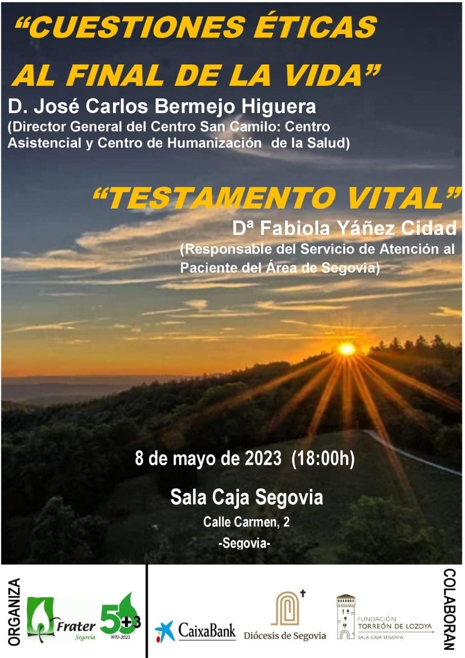 FRATER celebra hoy una jornada sobre el final de la vida FRATER celebra hoy una jornada sobre el final de la vida
