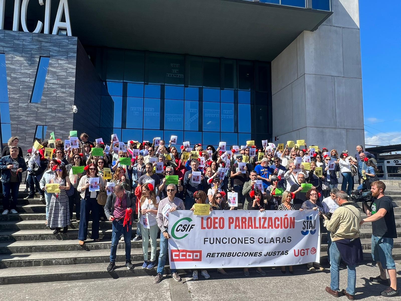 Los sindicatos convocan hoy, una nueva jornada de huelga de la administración de justicia Los sindicatos convocan hoy, una nueva jornada de huelga de la administración de justicia