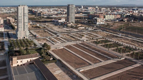 Vista aérea del barrio de Sociópolis