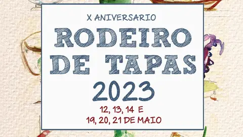 Cartel de "Rodeiro de Tapas" 2023 Conversamos co concelleiro de Turismo de Rodeiro, Pablo Sobrado, sobre a nova edición de "Rodeiro de Tapas"