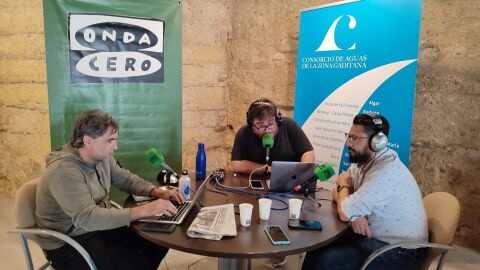 Instantes de las charlas grabadas en el Consorcio de Aguas