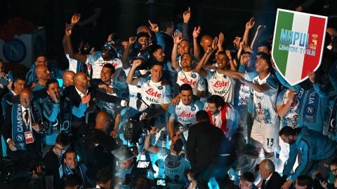 Napoli campe&oacute;n del Scudetto