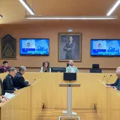 Instantes de la reunión celebrada esta mañana en el Ayuntamiento de El Puerto Instantes de la reunión celebrada esta mañana en el Ayuntamiento de El Puerto