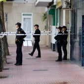 Viviendas de la localidad madrileña de Móstoles donde se produjo el crimen