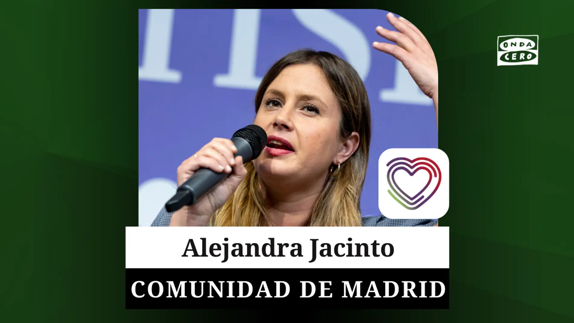 Alejandra Jacinto, candidata de Podemos, IU y Alianza Verde a la Comunidad de Madrid 