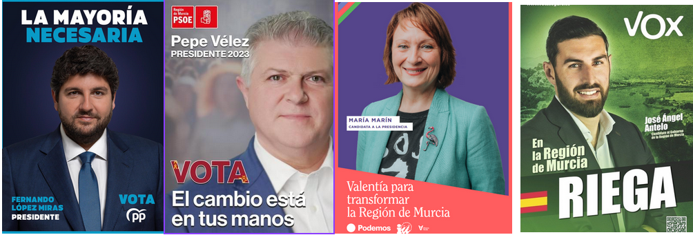 Arranca la campaña electoral, la Región se llena de carteles y de promesas políticas Arranca la campaña electoral, la Región se llena de carteles y de promesas políticas
