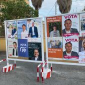 Carteles electorales en La Vila Joiosa