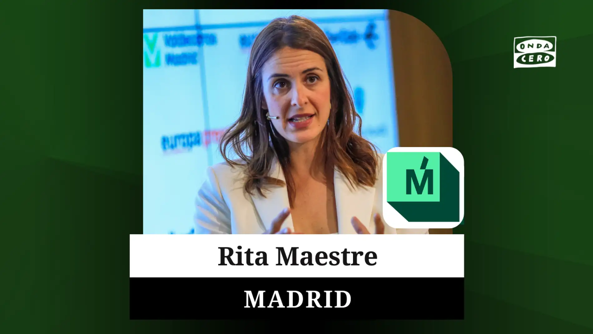 Rita Maestre, candidata de Más Madrid al Ayuntamiento de Madrid 