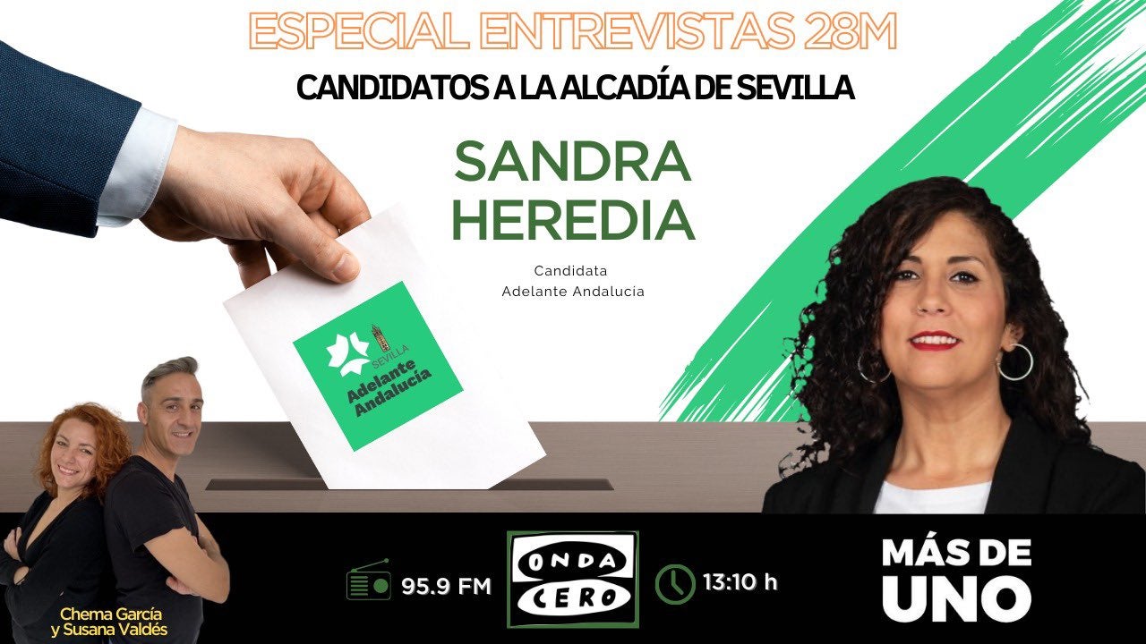 Entrevista a Sandra Heredia, candidata por Adelante Andalucía a la alcaldía de Sevilla Entrevista a Sandra Heredia, candidata por Adelante Andalucía a la alcaldía de Sevilla