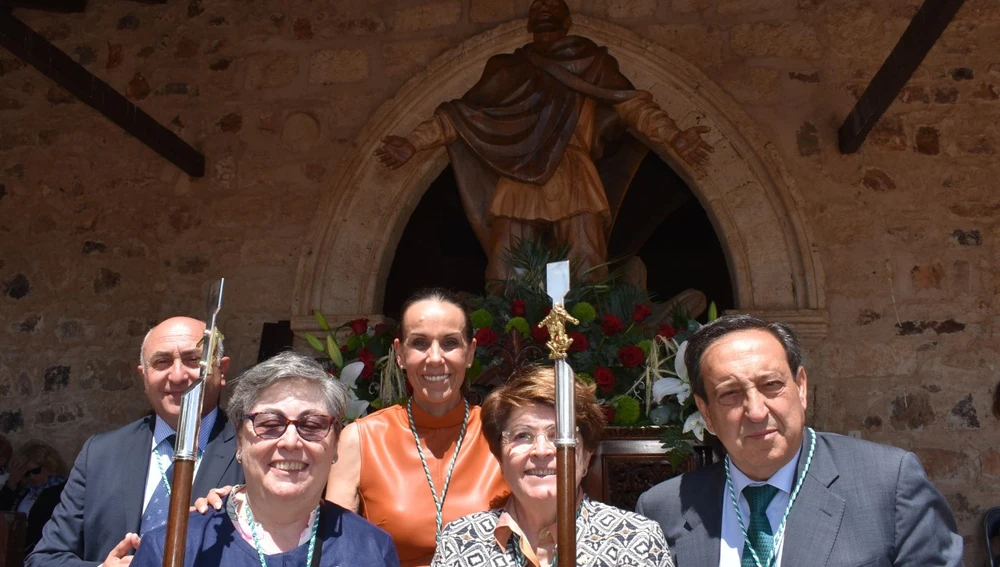 La alcaldesa y representantes de ASAJA y de la Hermandad de San Isidro de Ciudad Real