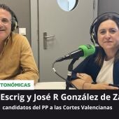 Candidatos del PP a las Cortes Valencianas, Xaro Escrig y José R. González de Zárate.