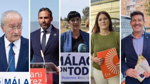 Candidatos a la alcald&iacute;a de M&aacute;laga