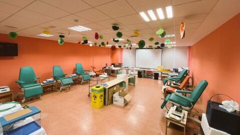 Sala de donaciones del Hospital Universitario Pr&iacute;ncipe de Asturias